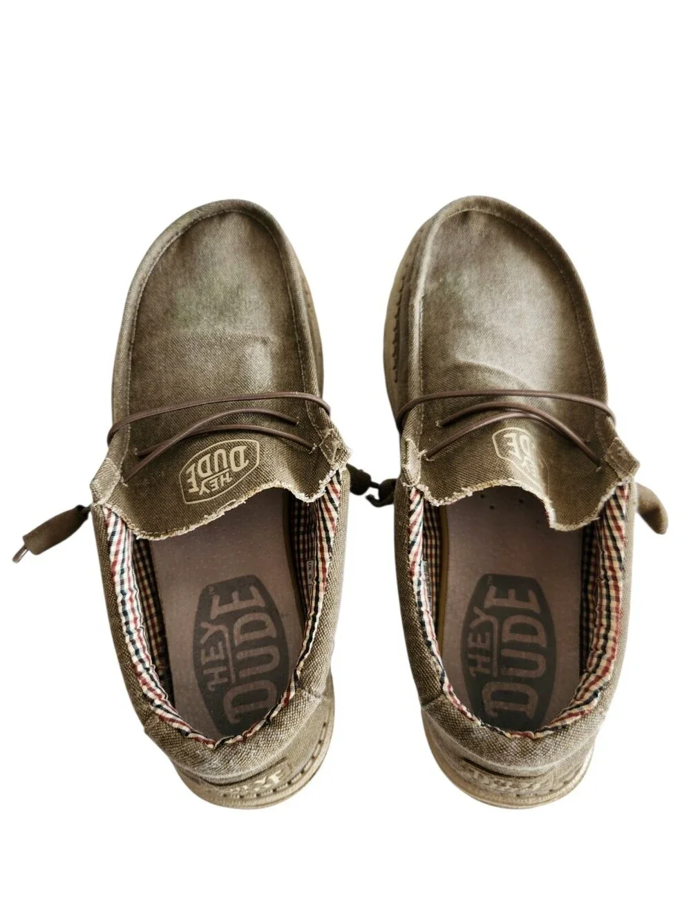 Hey Dude Wally Slip On Canvas Boat Shoe Men's Size 10